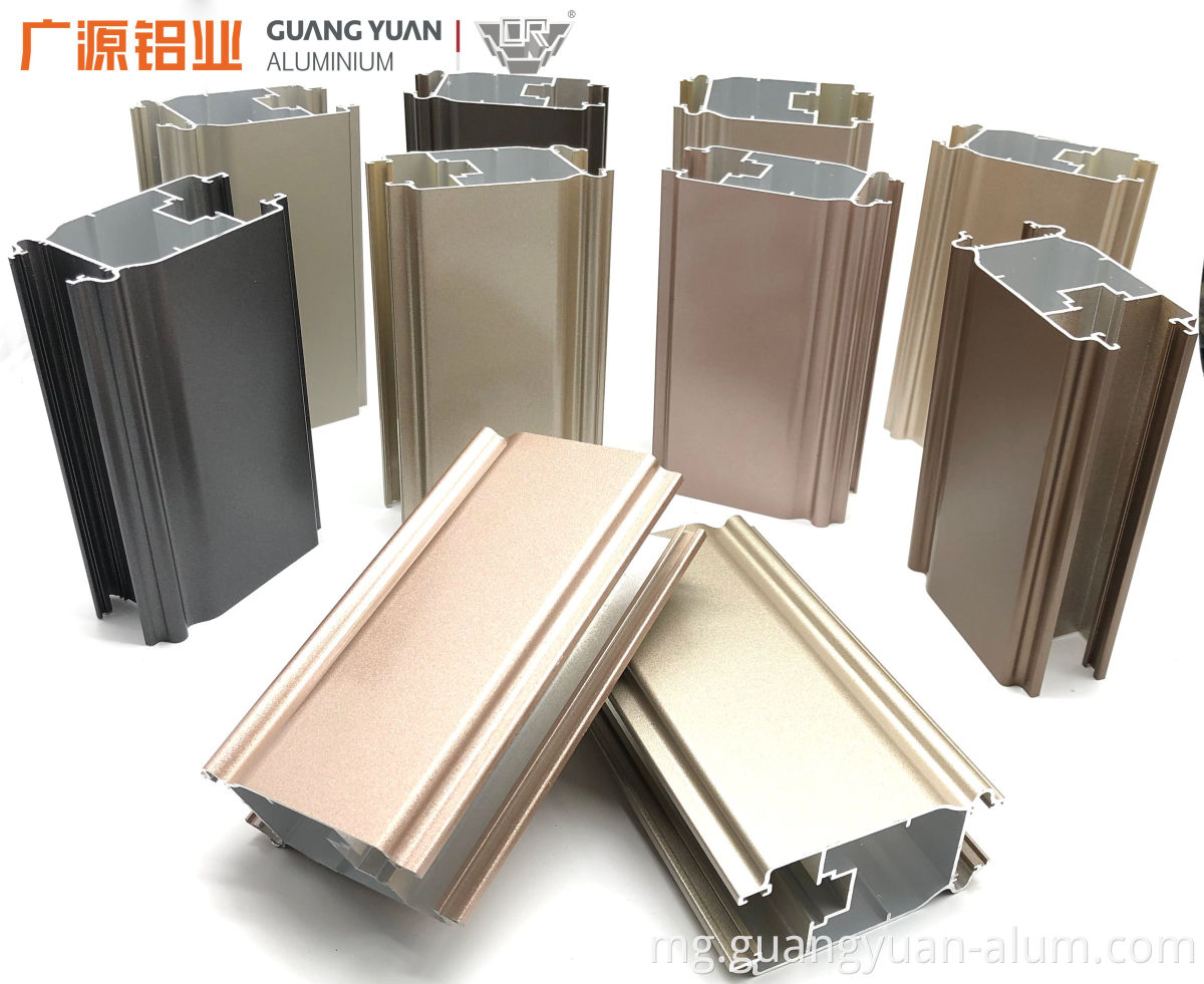 Guangyuan pvdf aluminum extrusion GUANGYUAN PVDF Aluminium Extrusion Profile